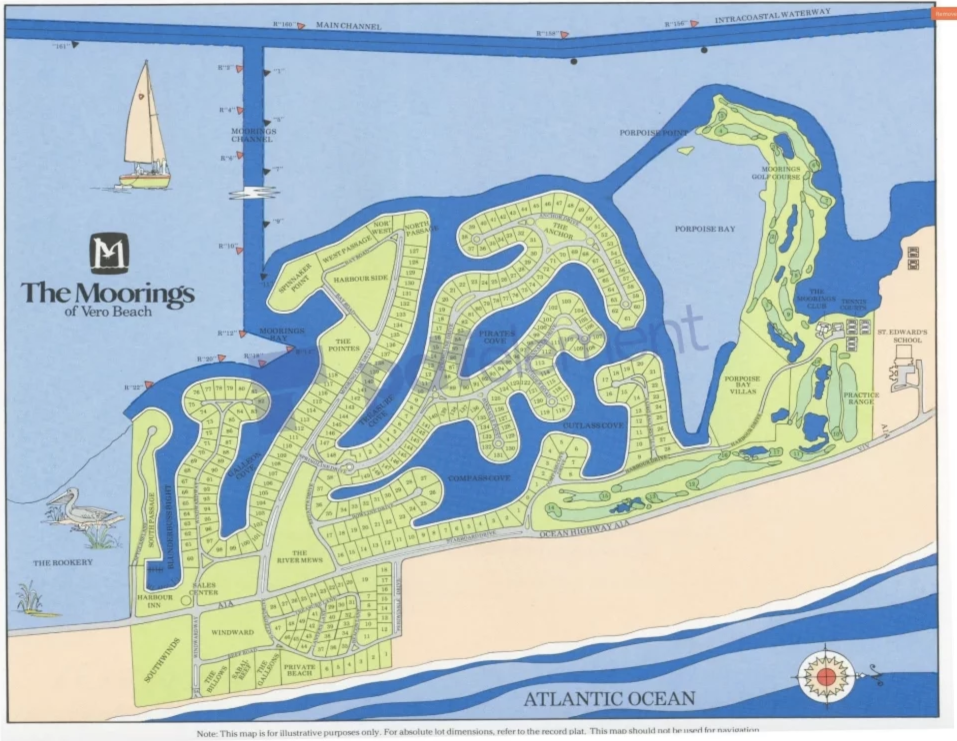 Map of The Moorings